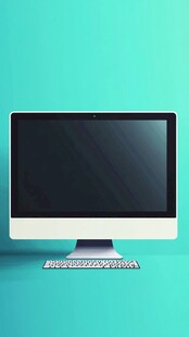 简约风电脑显示器展示