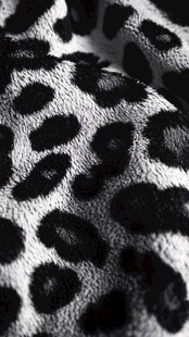 豹纹毛绒面料特写