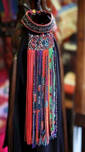 民族风挂饰 多彩流苏项链