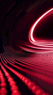 红色炫光科技感线条背景