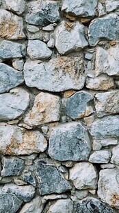 古朴石墙纹理