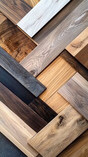 多样实木地板材质展示