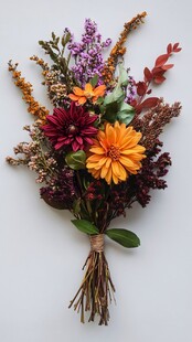 秋日多彩干花花束组合