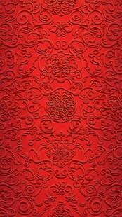 中式红色雕花纹理背景图