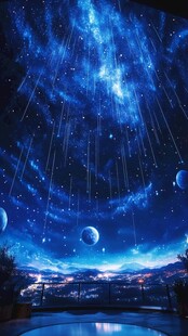 梦幻星空室内场景营造浪漫氛围