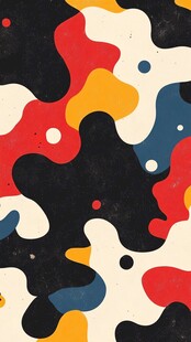 抽象几何色块图案背景