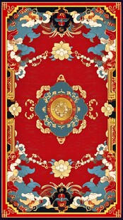 传统中式复古风精美地毯