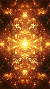 金色炫目光芒抽象艺术图案