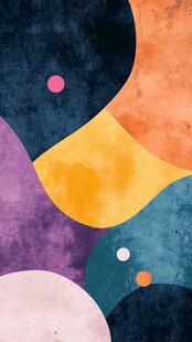 抽象多彩几何图形背景