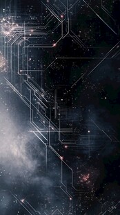 科技感宇宙线路背景图