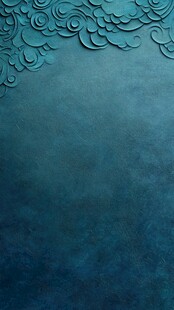 青蓝色中式云纹背景图案