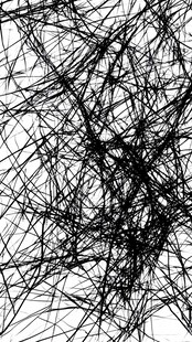 黑白乱线抽象艺术图案