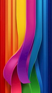 多彩飘带背景图