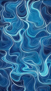 蓝色波纹抽象图案背景