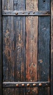 复古旧木门锁扣细节特写