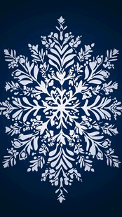 精致白色雪花图案设计