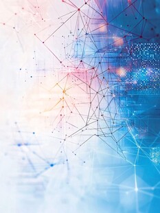 科技感线条网络背景图