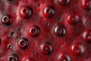 红色质感凸起纹理表面