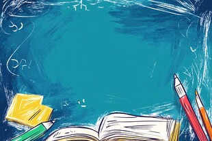 创意学习场景插画背景图