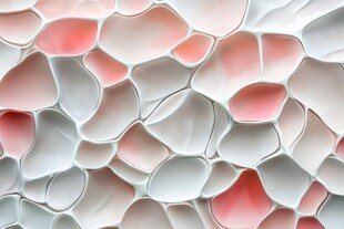 粉白渐变立体几何纹理图案