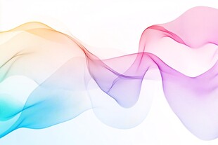 彩色飘逸动感抽象线条背景