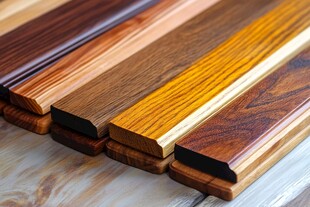 多样实木踢脚线展示