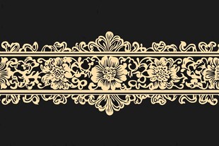 古典精美花纹装饰条