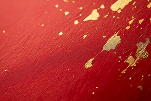 红底洒金纹理背景图