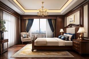 豪华典雅卧室室内设计图