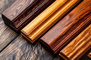 多样实木踢脚线展示