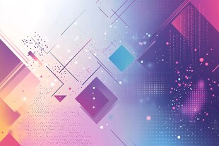 炫彩几何抽象背景图案