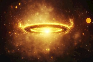 金色炫光能量漩涡特效图