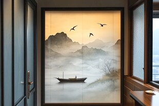 中式山水屏风 诗意空间