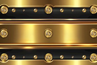 黑金金属质感装饰条图案