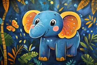 蓝色小象的丛林奇遇