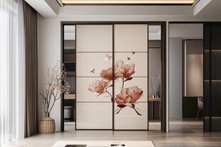 中式花鸟移门的雅致空间