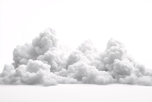 梦幻蓬松云朵背景图