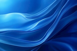 蓝色动感丝绸背景纹理