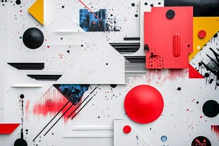 抽象几何艺术创意装饰图案