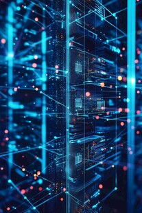 未来感数据中心科技画面