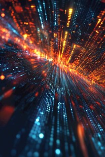 未来感科技光线穿梭画面