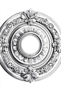 欧式精美石膏天花板雕花