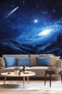 梦幻星空客厅背景墙