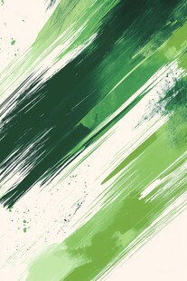 绿色笔触抽象艺术背景