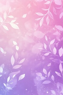 梦幻渐变叶影背景图