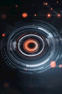 科技感十足的环形界面元素