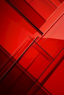 红色几何抽象立体背景图