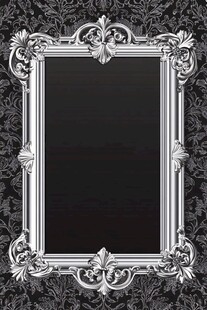 复古华丽银色装饰画框