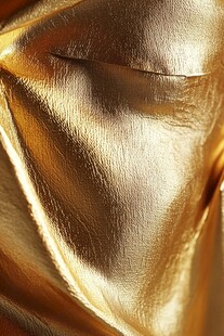 金色皮革纹理特写