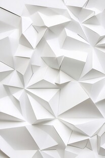 立体几何白色折纸纹理